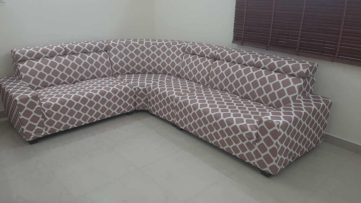 Sofa Cover Maker's - L Section 2 Piece Covers