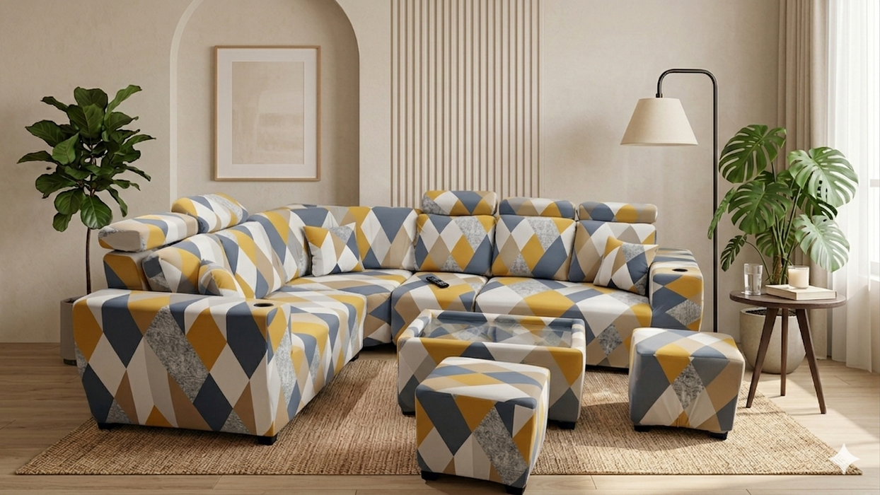 Sofa Cover Maker's - Corner Sofa Covers with headrest