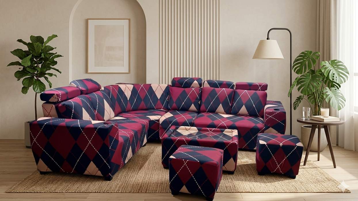 Sofa Cover Maker's - Corner Sofa Covers with headrest