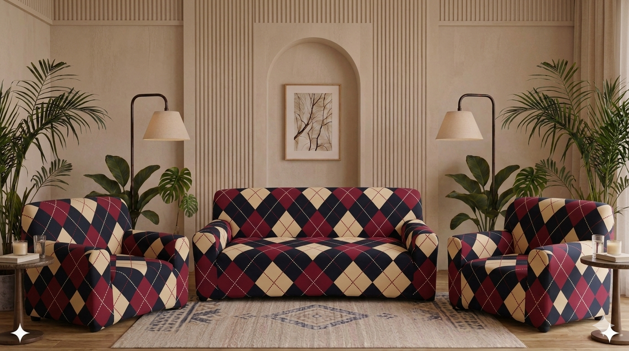 Sofa Cover Maker's - 3+1+1 Set Covers