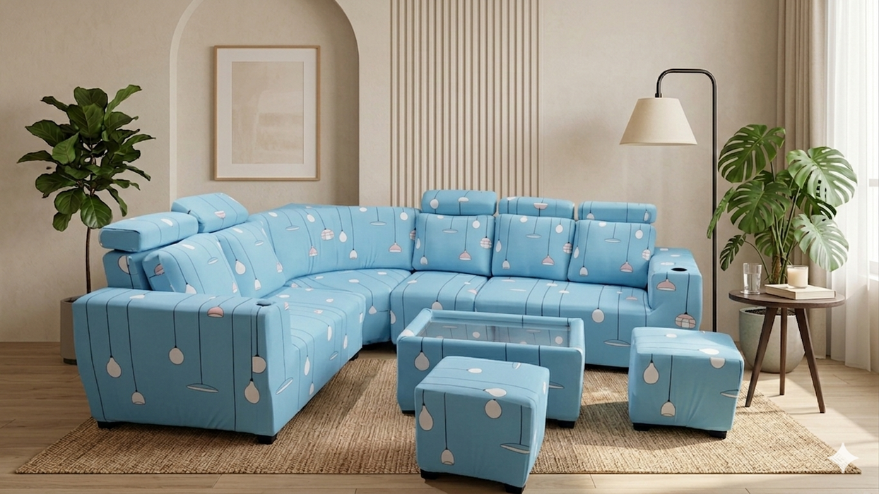Sofa Cover Maker's - Corner Sofa Covers with headrest
