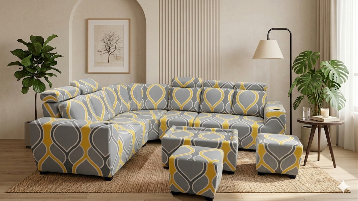 Sofa Cover Maker's - Corner Sofa Covers with headrest