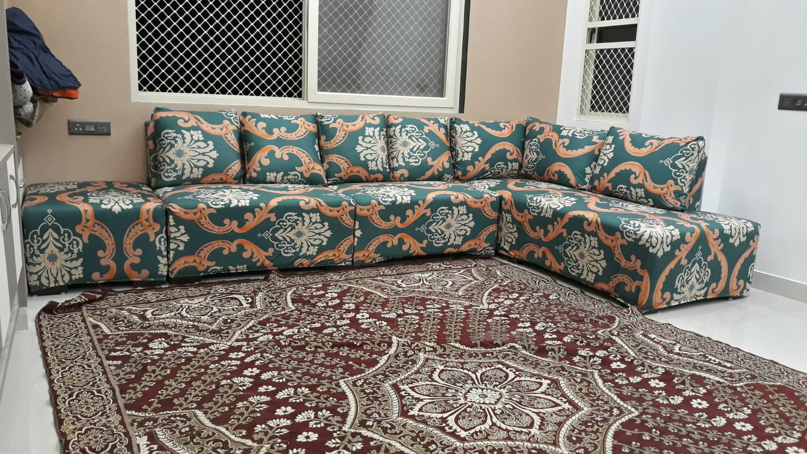 Sofa Cover Maker's L Section 2 Piece Covers